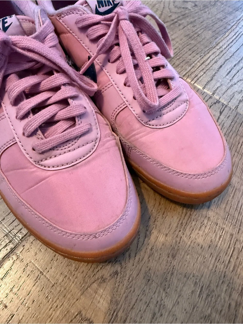 Nike Pink & Dark Teal Retro Court Sneakers